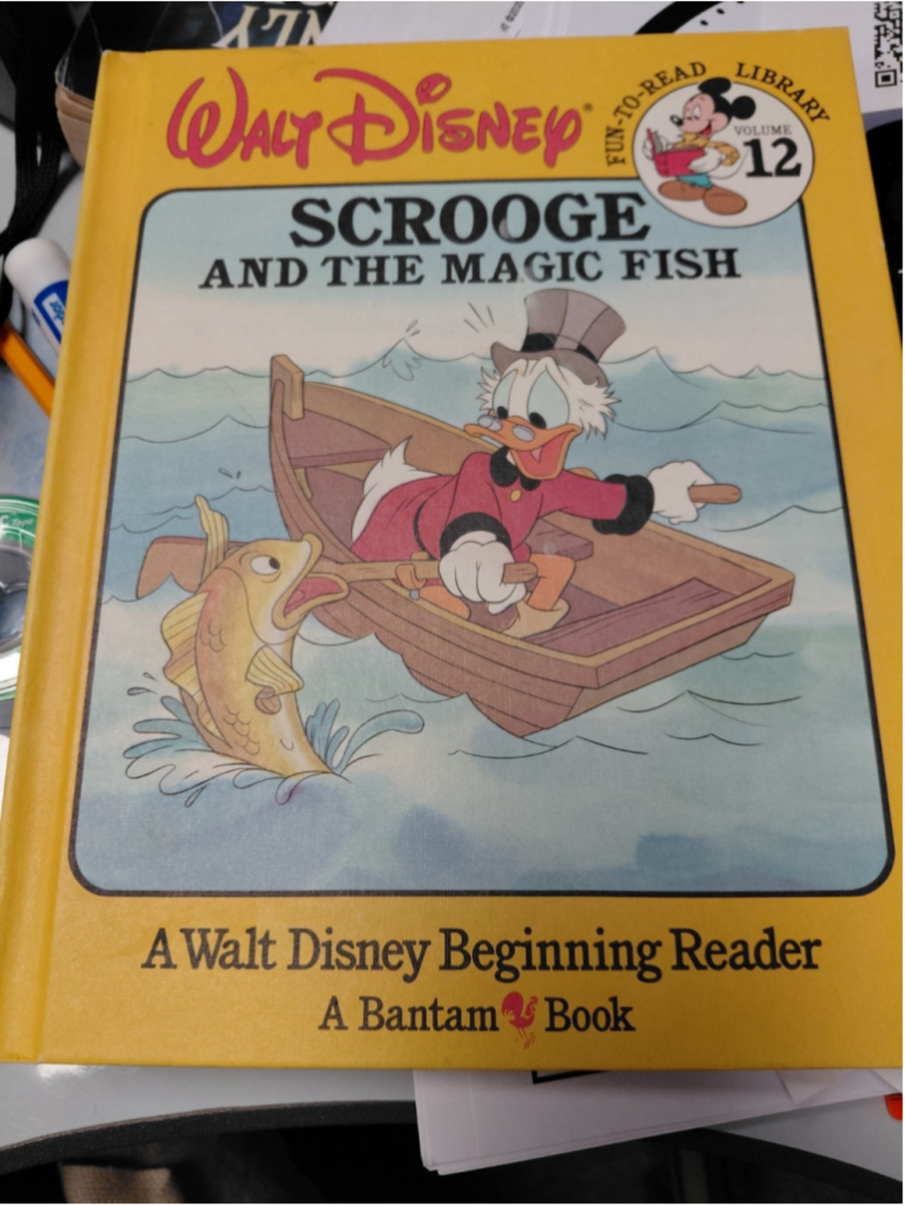 Walt Disney Fun To Read Library Scrooge and the Magic Fish - Volume 12 - 1986